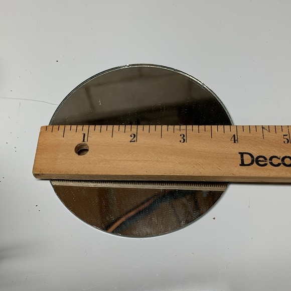 Vintage Metal Snail Candle holder w/ vanilla candle and mirror - Picture 8 of 9